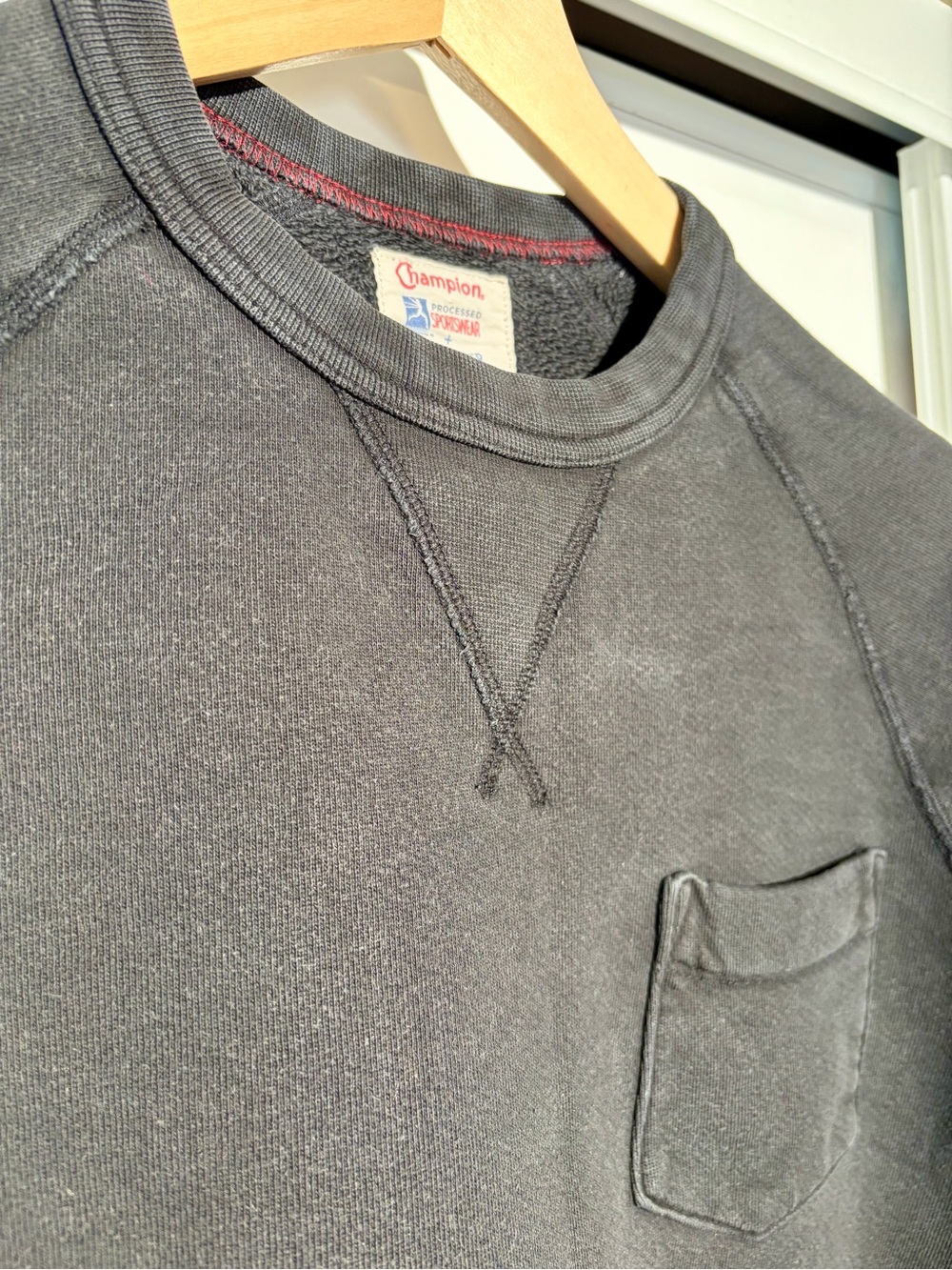 Todd Snyder x Champion Midweight Pocket Sweatshirt Black